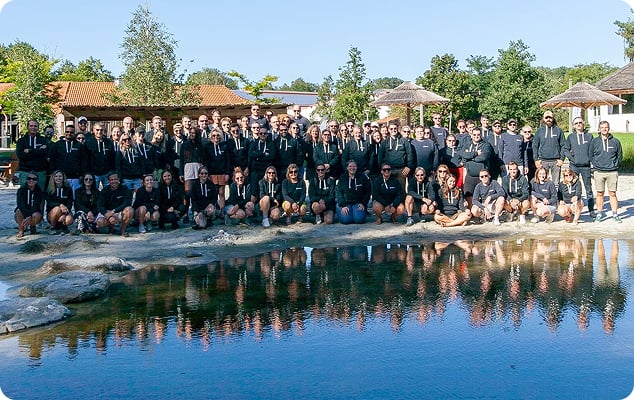 Foto van alle Zimmo-medewerkers samen Foto van alle Zimmo-medewerkers samen