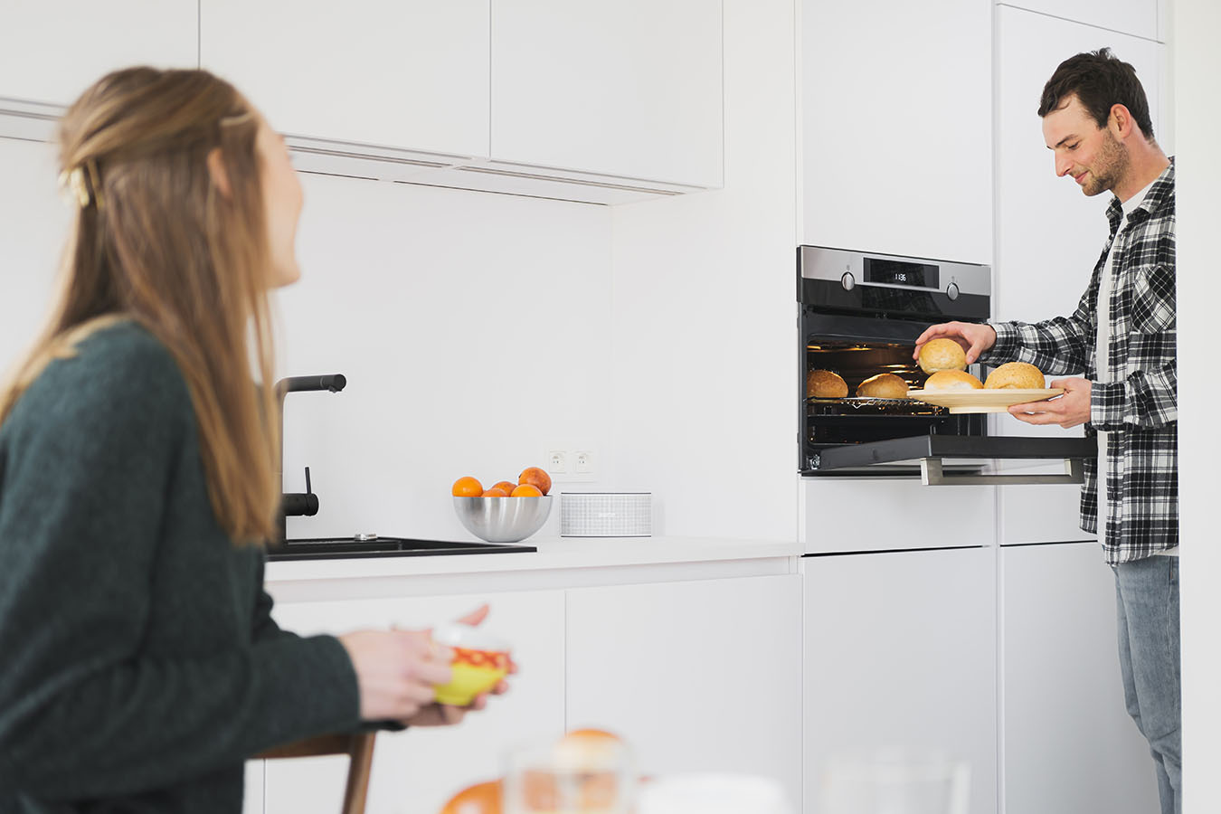 Skilpod keuken - volledig ingericht met toestellen van AEG