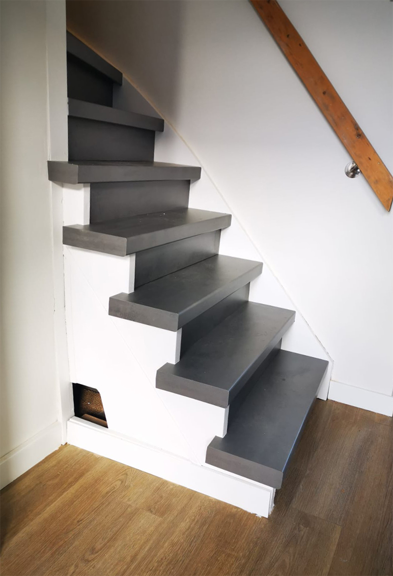 Trap met betonlook