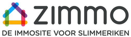 Zimmo logo met NL baseline - Te gebruiken bij: lichte achtergrondkleur