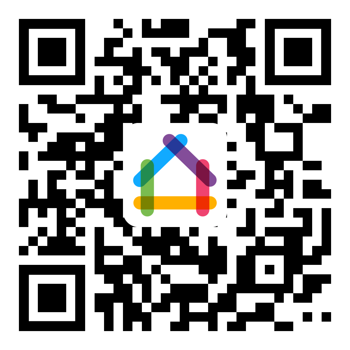Code QR pour télécharger l’application Zimmo.